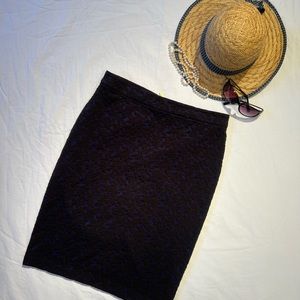 Michael Kors Pencil Skirt,  Black / Blue floral  Sz M